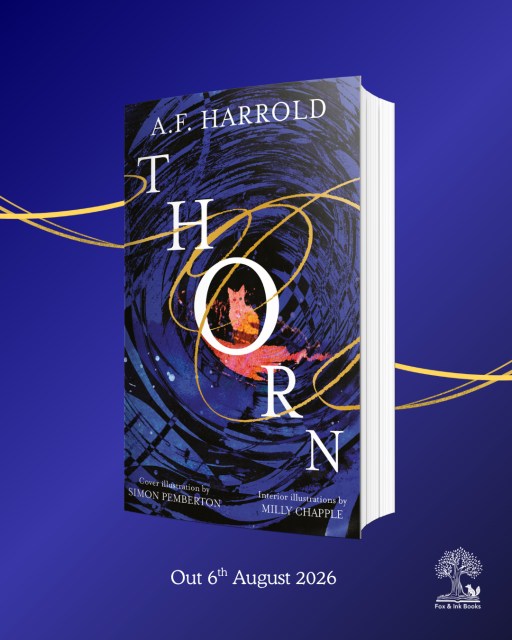 'She looked down at her body lying under the duvet in the dark room and wondered why she was looking down at her body lying under the duvet in the dark room.'
Thorn wakes up one morning hovering over her own body. Watching herself go about her days from a distance, she bounces around her past, present and future, gradually putting together the pieces of her life. Through love and resistance, Thorn is faced with how she sees herself, and must figure out if the things that mattered before are what are really important.
Coming this August, the stunning THORN by award-winning, bestselling author A.F. Harrold. This is a story of love and imagination, of metaphysics and politics, of empathy and mystery. It's curious and compelling. Alice in Wonderland meets Kurt Vonnegut in a tale of surreal teenage turmoil.
#afharrold #thorn #yabooks #yafiction
