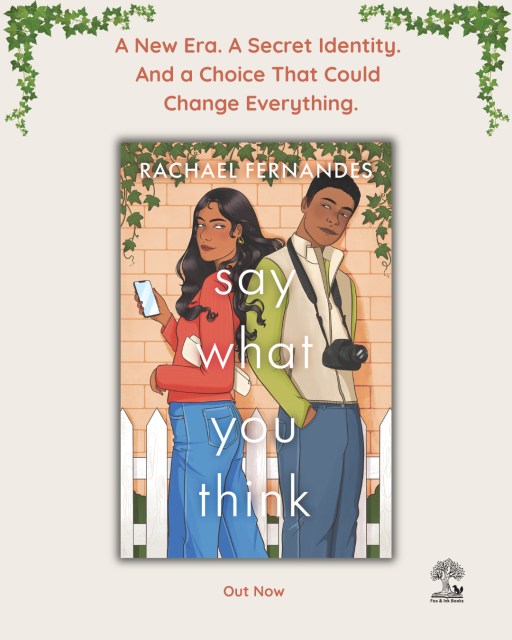 🥳Happy publication day @rachael.fernandes.author, her brilliant YA rom com SAY WHAT YOU THINK (warning it's high on the swoon factor) is out in paperback today.
A New Era. A Secret Identity. And a Choice That Could Change Everything.
Every time Selena’s favourite pop star drops an album, momentous shifts happen in her life. And with new record ‘In Between’ it’s no different:
• Selena’s just starting her last year of school – and needs to decide her next steps, as the UCAS deadline looms
• Olly, her just-realised-how-much-she-fancies-him neighbour has suddenly moved away, replaced by the pretentious, sarcastic Ty
• And her (anonymous) Secret Sender features are getting a massive reaction in the school paper.
But Selena’s going to have to unmask her writing identity soon, and learn to own her feelings, her identity and her voice - or she might just lose her following, her first love, and her shot at a dream come true.
#saywhatyouthink #rachaelfernandes #yabooks #yaromcom #romance
