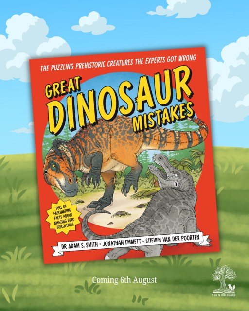 🔎 Coming next month the perfect book for all young dinosaur fact finders!
🦖 GREAT DINOSAUR MISTAKES by Dr Adam S. Smith and Jonathan Emmett uncovers the things experts previously got wrong, and reveals the exciting facts that experts have newly uncovered.
🦕 A fantastical time-travelling adventure for any budding palaeontologist!
The first fossils found of dinosaurs and other prehistoric animals were often incomplete. So, with many of the bones from its skeleton missing, early experts often had to guess how a complete animal looked when it was alive. Sometimes they guessed right, but sometimes they didn’t!
🎨 Illustrations by Stieven Van Der Poorten
#greatdinosaurmistakes #childrensbooks #nonfiction #picturebooks #dinosaurfacts