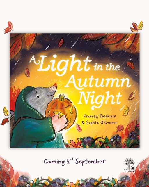 Coming this September, the perfect picture book for dark nights that require a cosy bedtime read. A warm, gentle tale about overcoming fear, the comfort of friendship, and how even the smallest light can shine brightest when it’s shared.
🕯️A LIGHT IN THE AUTUMN NIGHT by @frances_tosdevin with stunning illustrations by @sophiaoconnorillustration is available to pre-order now.
